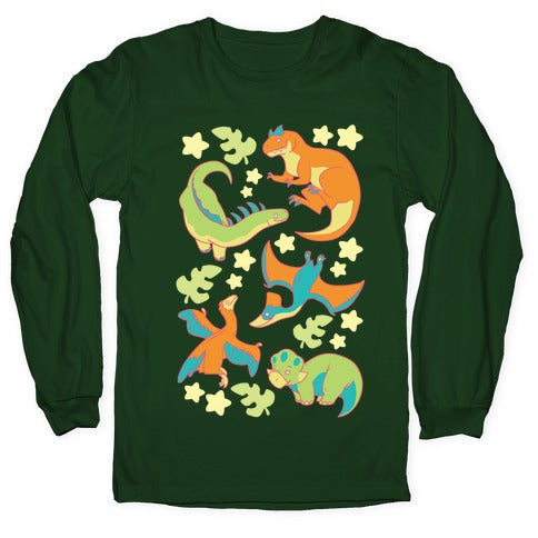 Funky Dinosaur Friends Longsleeve Tee